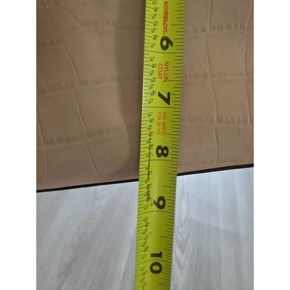 Lauren Ralph Lauren Lanesborough Double Zip Shopper Embossed Leather Croc Bag - Picture 13 of 13